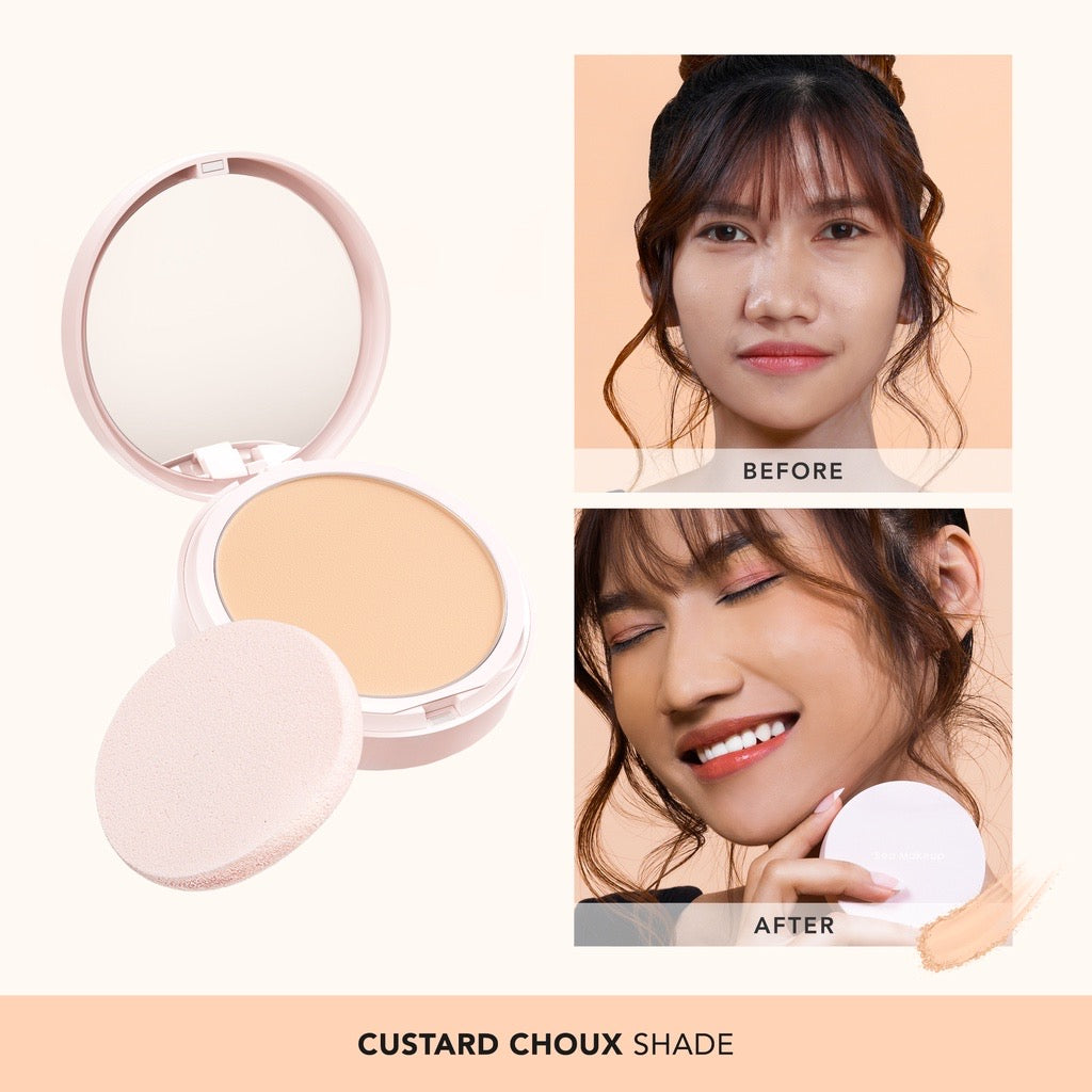 Sea Makeup Acne Cover & Smooth Two Way Cake Custard Choux | 9 g