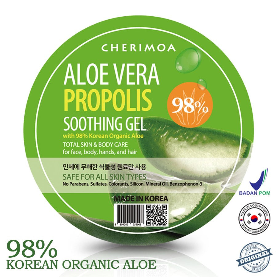 Cherimoa Aloe Vera Propolis Soothing Gel Jar | 300g