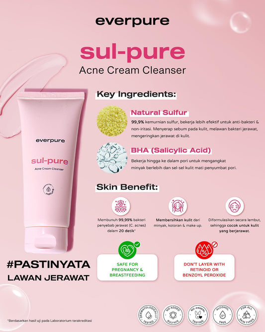 Everpure Sul-Pure Acne Cream Cleanser | 100ml