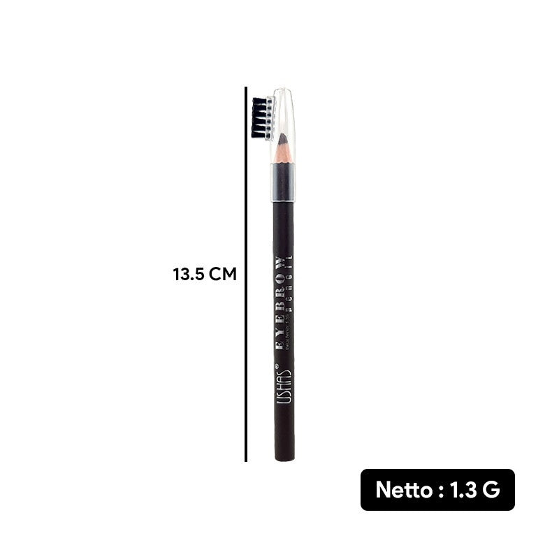 Ushas EB111E Eyebrow Pencil Black | 1.3gr