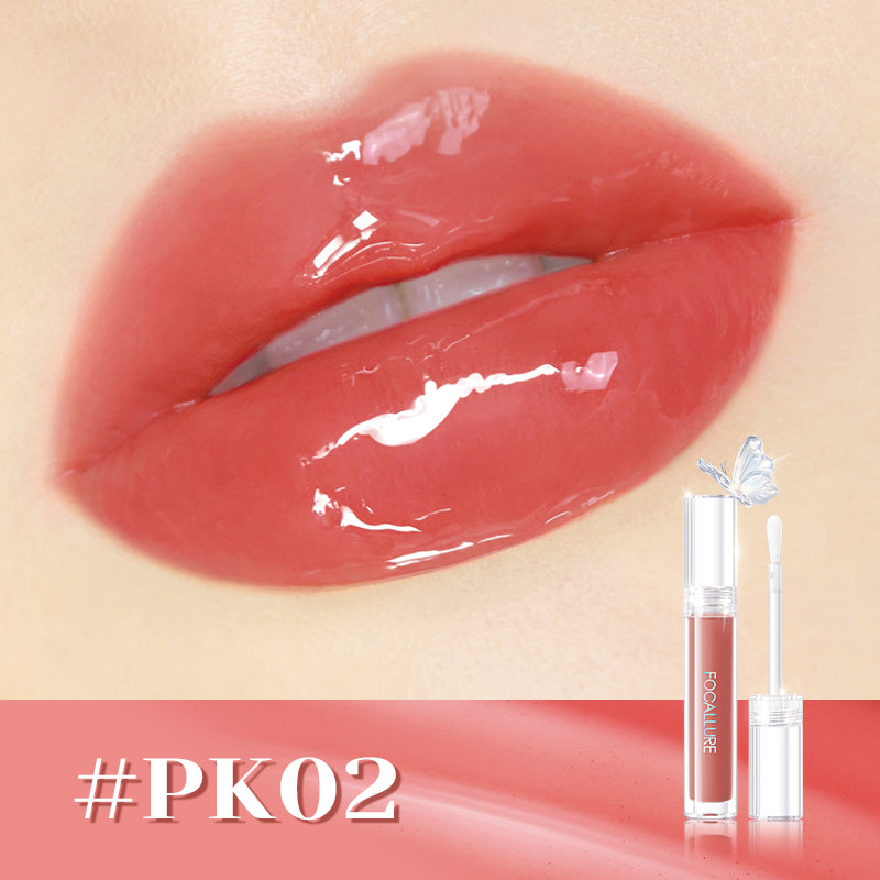 FOCALLURE WATERY GLOW LIPGLOSS PK02