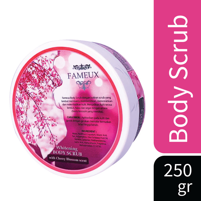 Fameux Whitening Body Scrub Cherry Blossom | 250gr