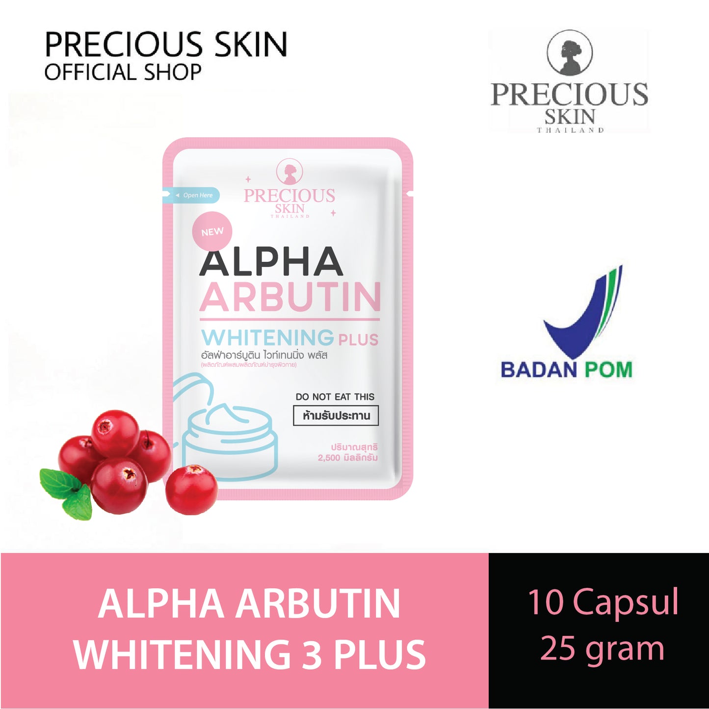 Precious Skin Alpha Arbutin Whitening Plus Bubuk