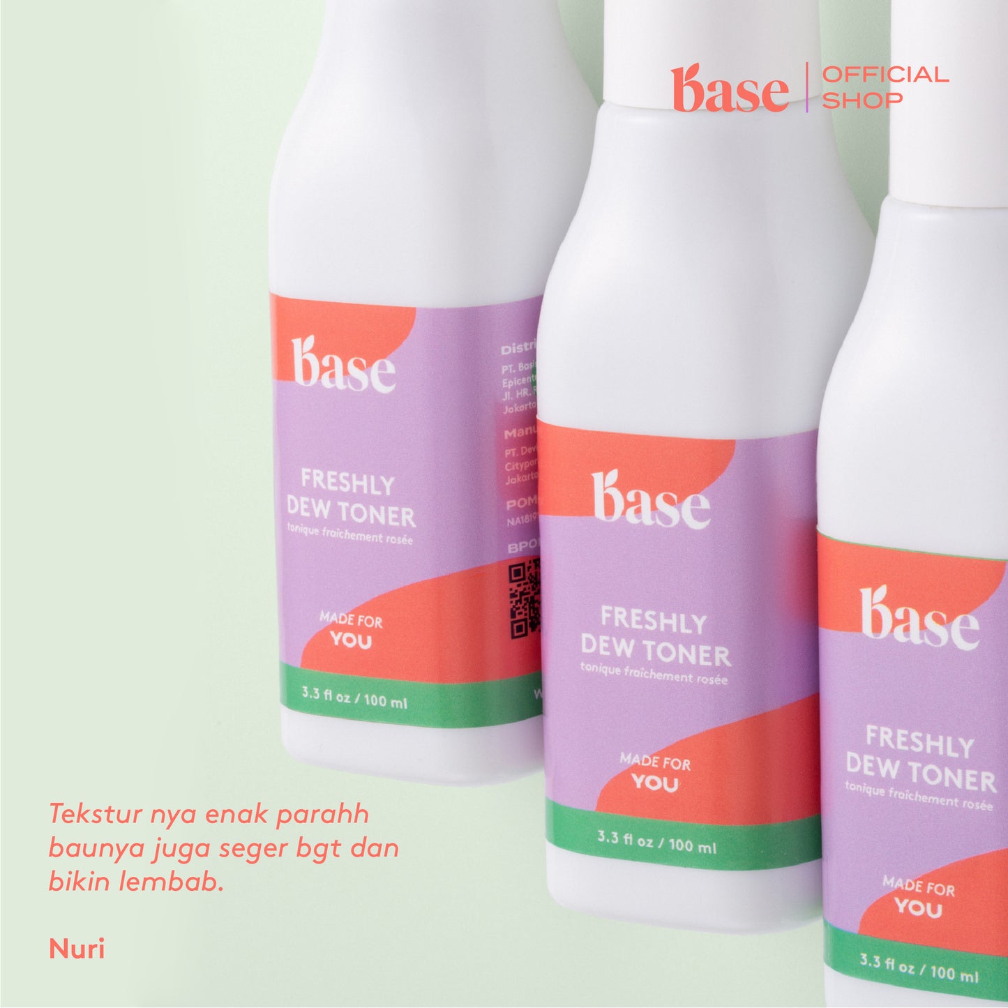 Base Freshly Dew Toner | 100 ml