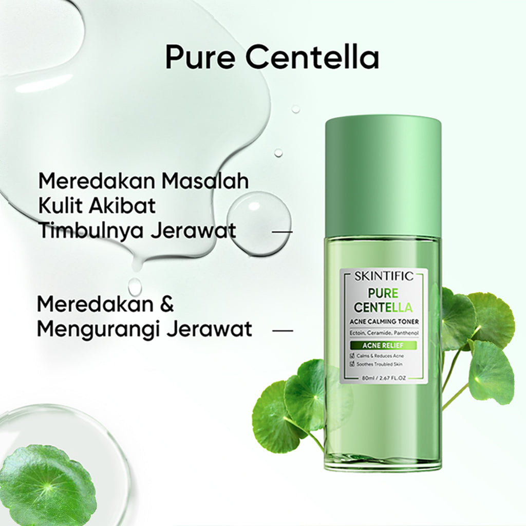 SKINTIFIC Pure Centella Acne Calming Toner | 80 ml