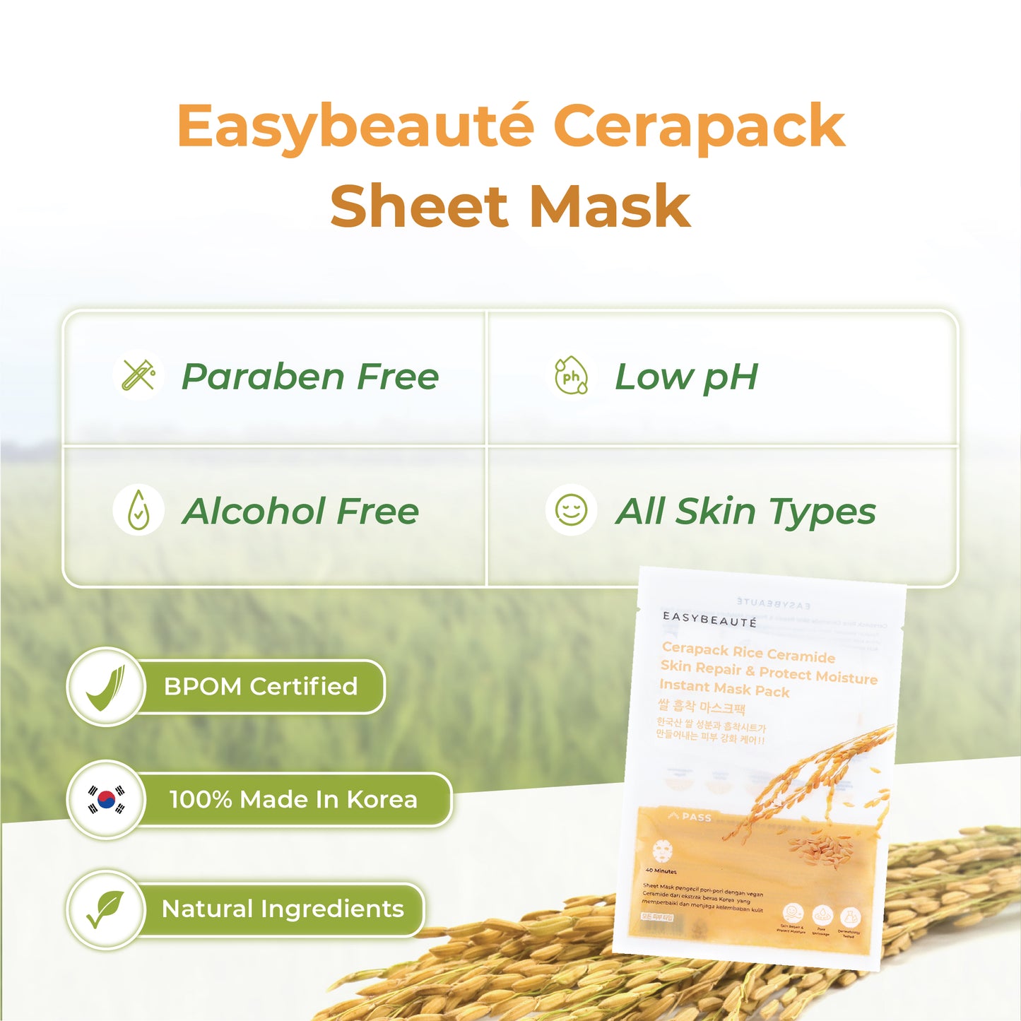 Easybeaute Sheetmask Cerapack | 30g