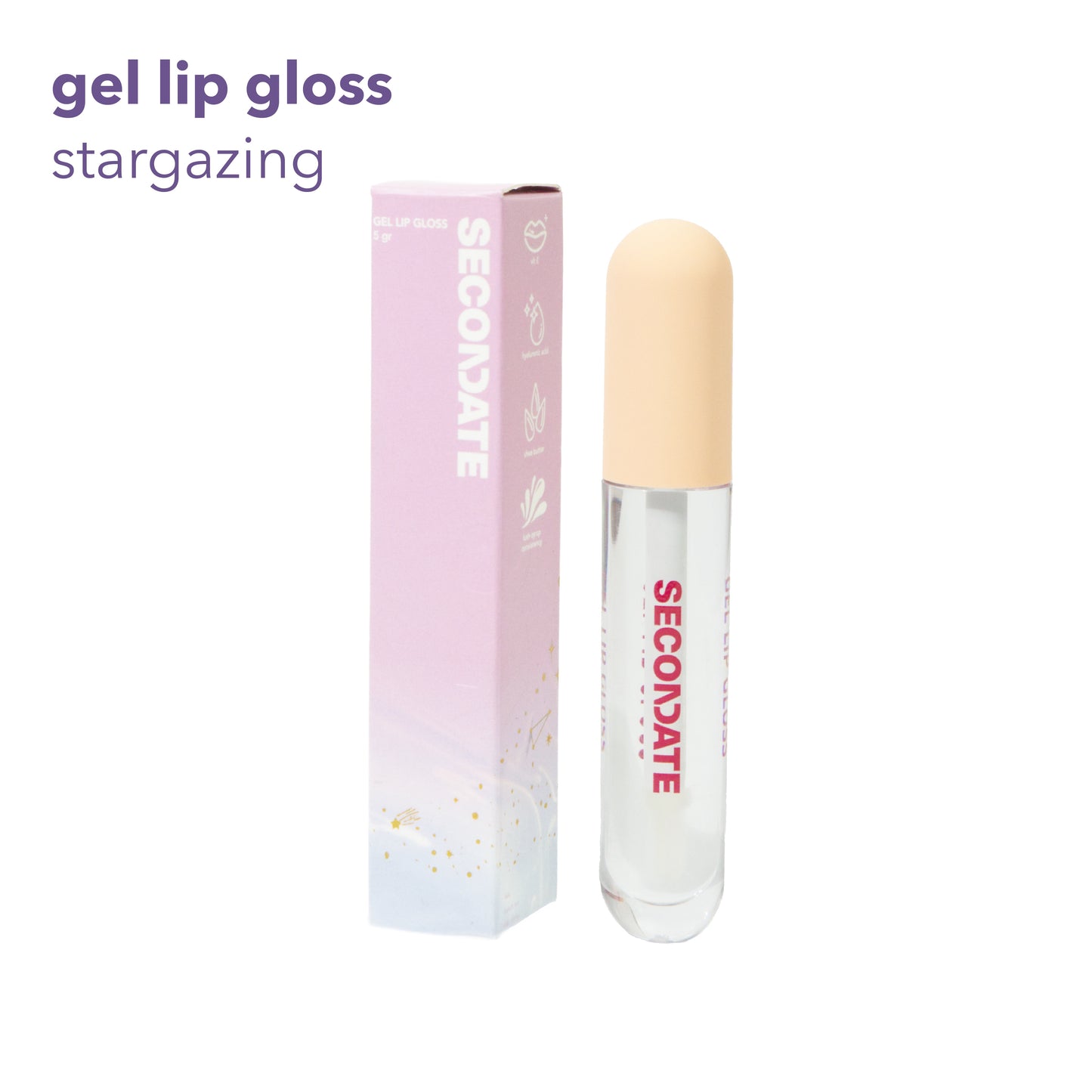 Secondate Gel Lip Gloss Stargazing