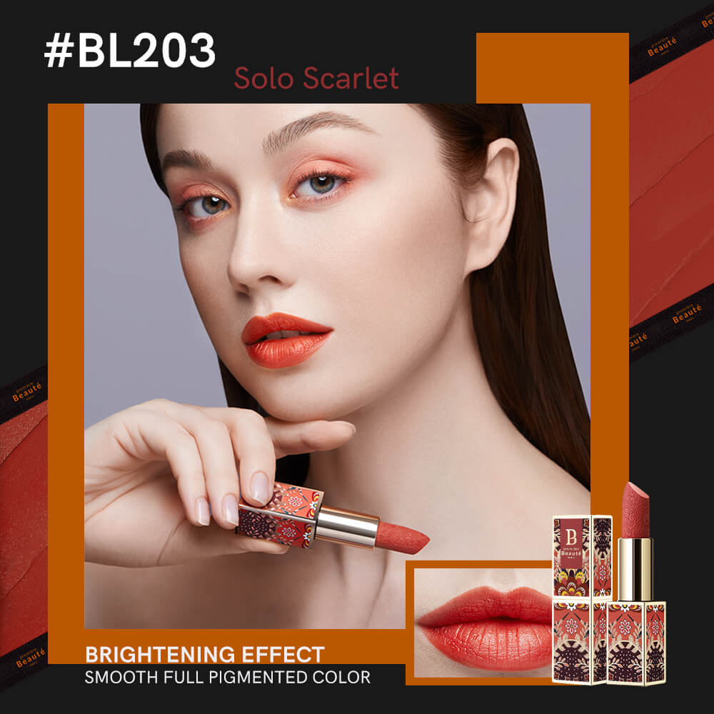 Premiere Beaute Batik Long Lasting Matte Velvet Lipstick Solo Scarlet