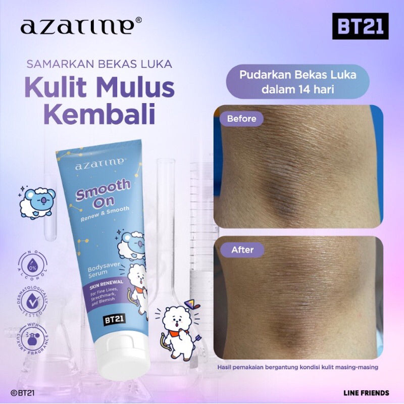 Azarine BT21 Body Lotion Serum Smooth On | 100 ml