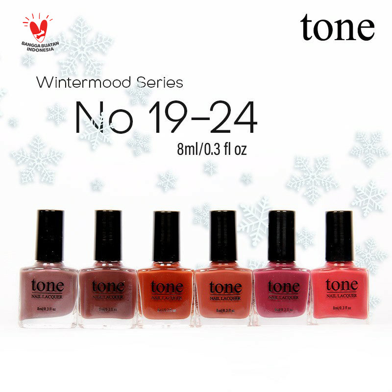 Tone Nail Polish Glossy Winter Mood Series (49-72) 1 box | 192ml