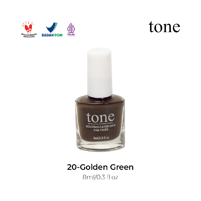 TONE Breathable and Peelable Nail Polish Neutral Palette Series 20