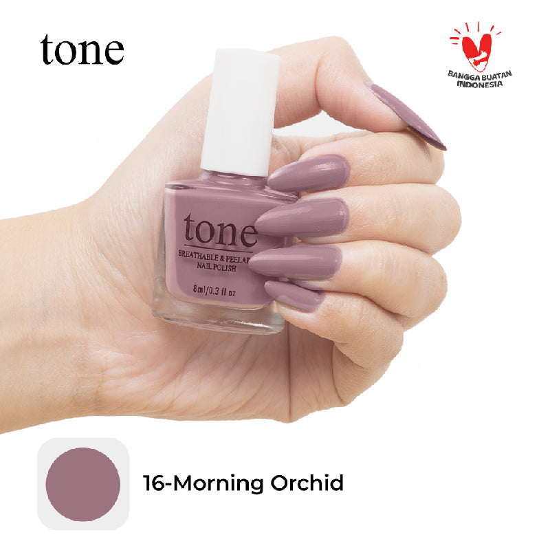 TONE Breathable and Peelable Nail Polish Neutral Palette Series 16