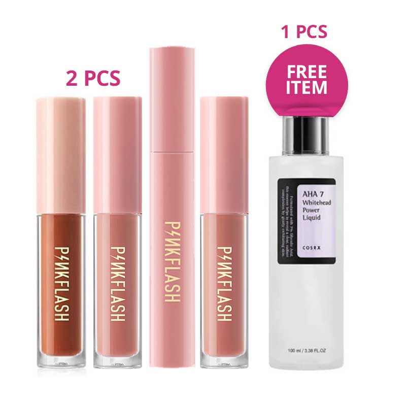 [Mega Combo] Pinkflash Paket 4 + Free COSRX AHA 7 (100ml)