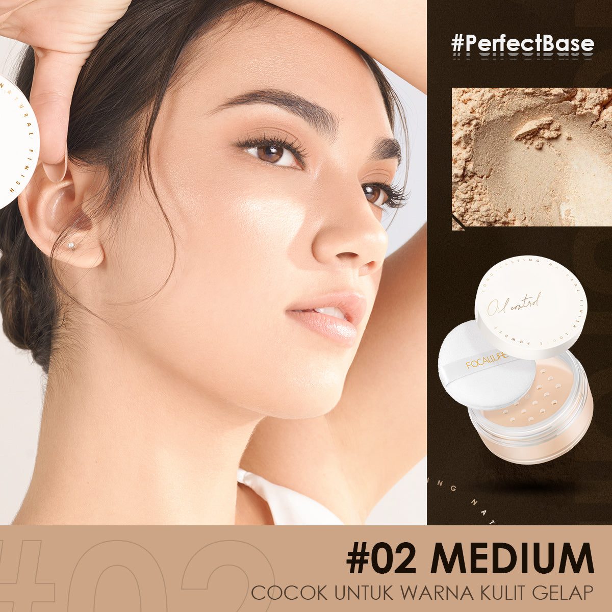 Focallure Poreless Matte Loose Powder FA201 - #02