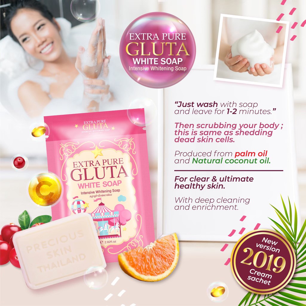 Precious Skin Extra Pure Whitening Body & Face Soap | 80 g