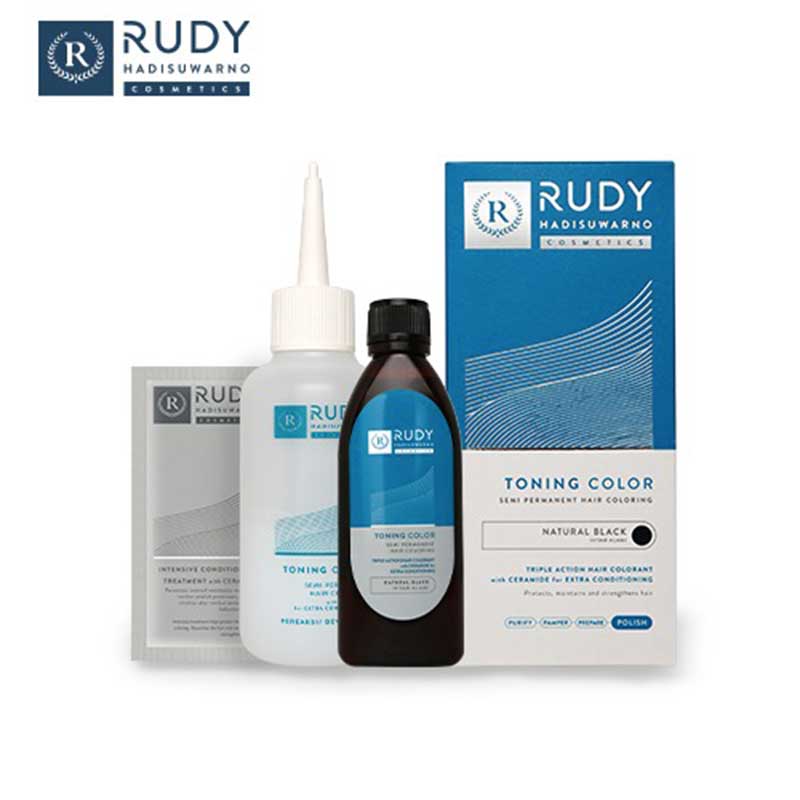 RUDY HADISUWARNO TONING COLOR NATURAL BLACK SET | 60 ml