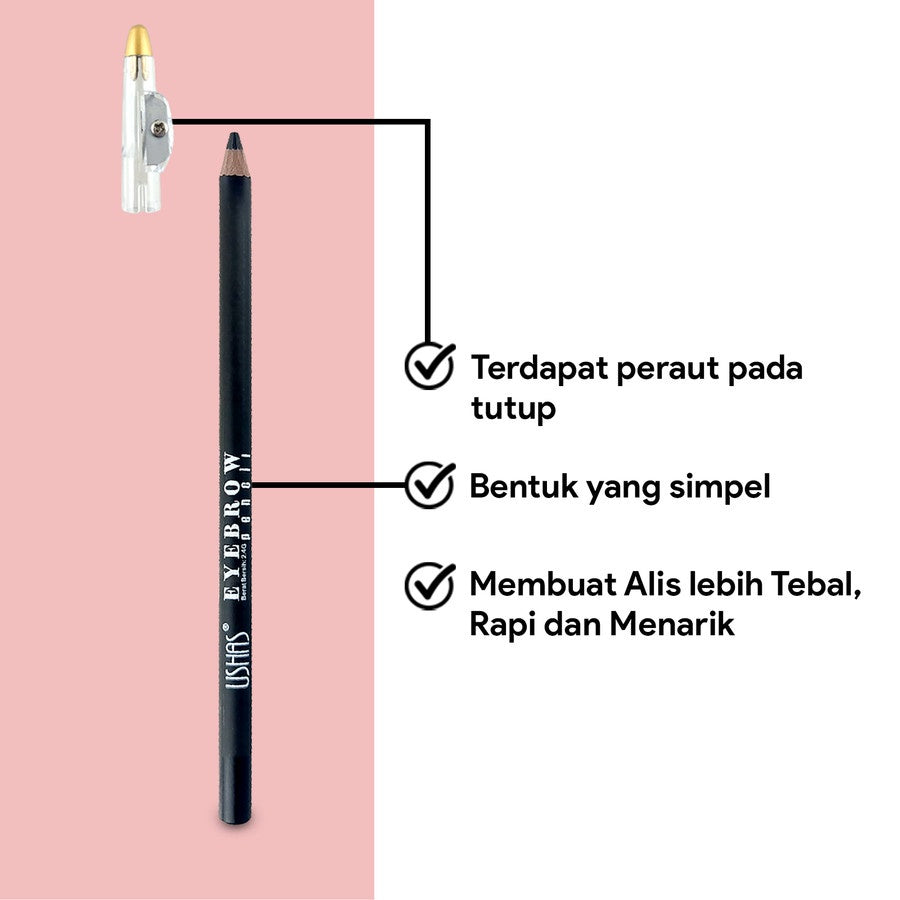 Ushas EB102 Eyebrow Pencil Brown | 2.4gr