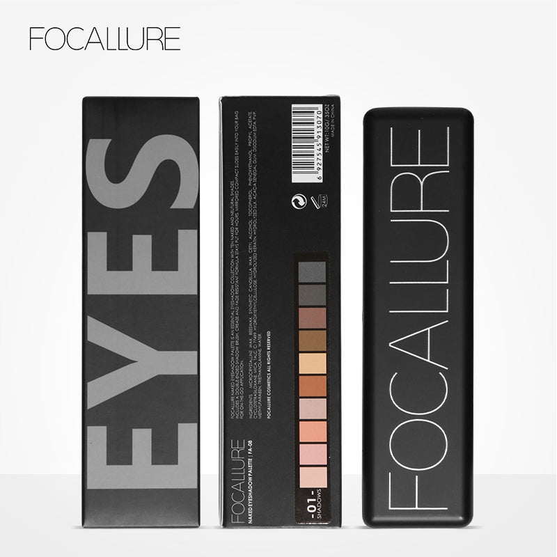 Focallure Full Featured Nude 10 Shade Eyeshadow Palette FA08 #2