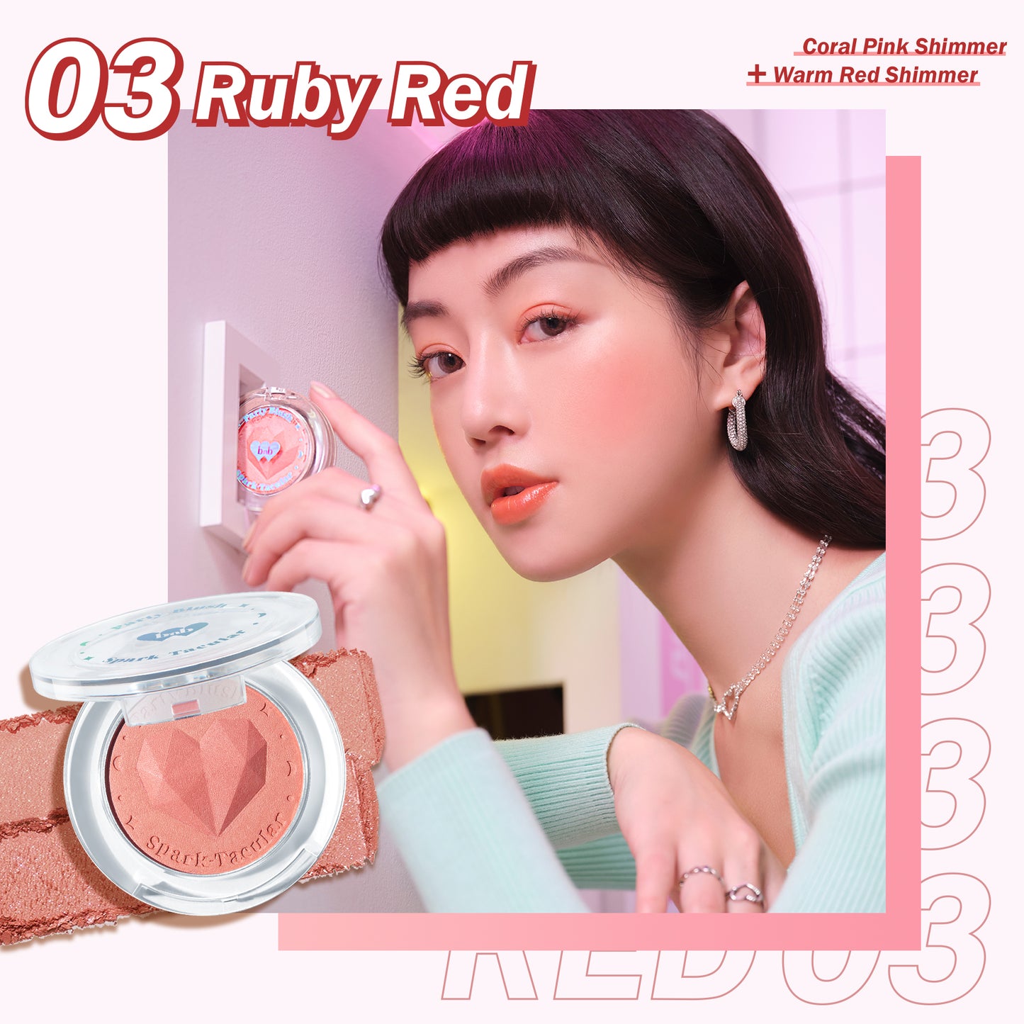 Barenbliss Spark-Tacular Party Blush - 03 Ruby Red | 3.5 g