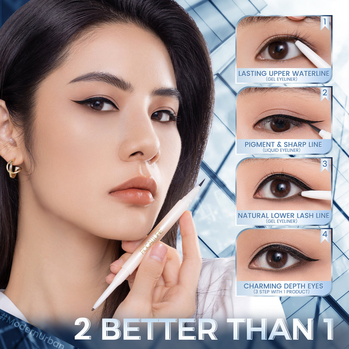 FOCALLURE LONG LASTING EYELINER FA240 GL01