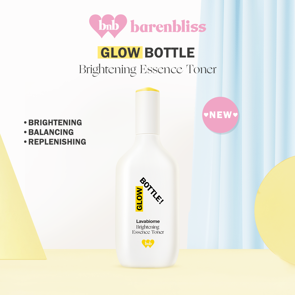 barenbliss Glow Bottle! Lavabiome Brightening Essence Toner