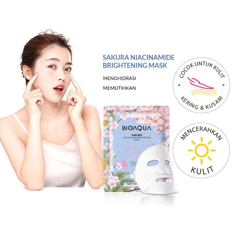 BIOAQUA Sakura Niacinamide Brightening Mask 28g