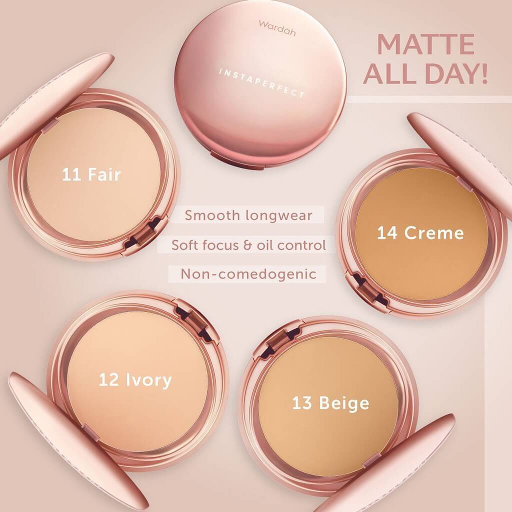 Wardah Instaperfect Matte Fit Powder Foundation 13 Beige | 13 g