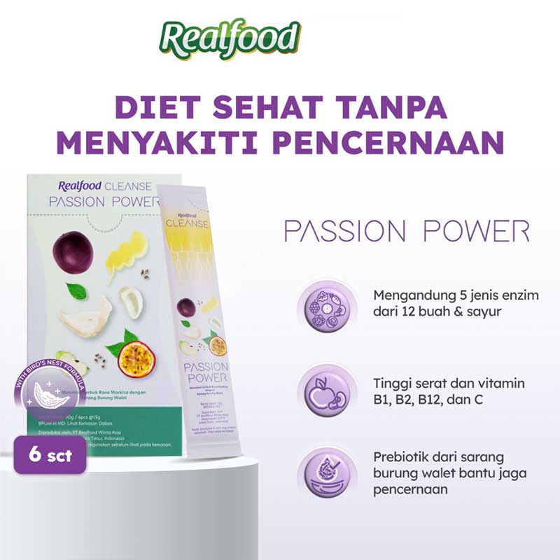 Realfood Cleanse Passion Power Detox (6pcs) | 6 X 15gr