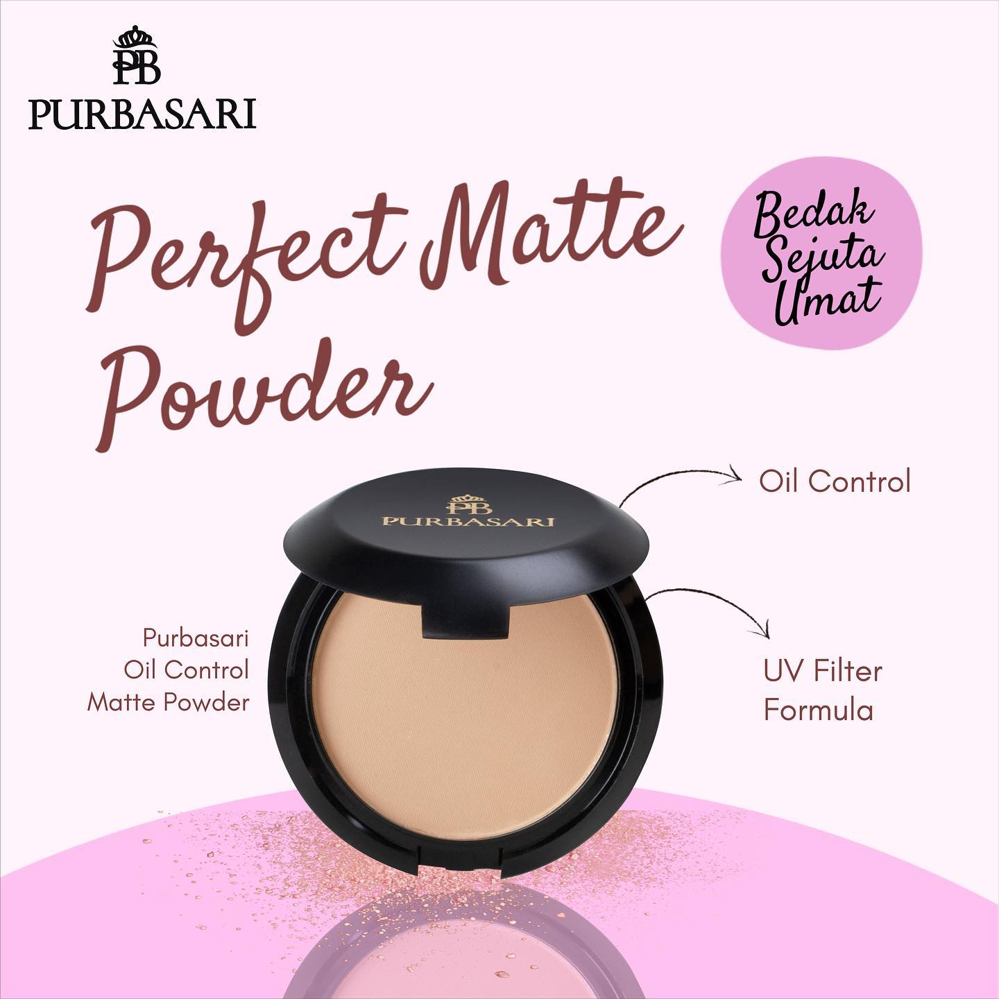 Purbasari Oil Control Matte Powder Honey Beige | 12 g