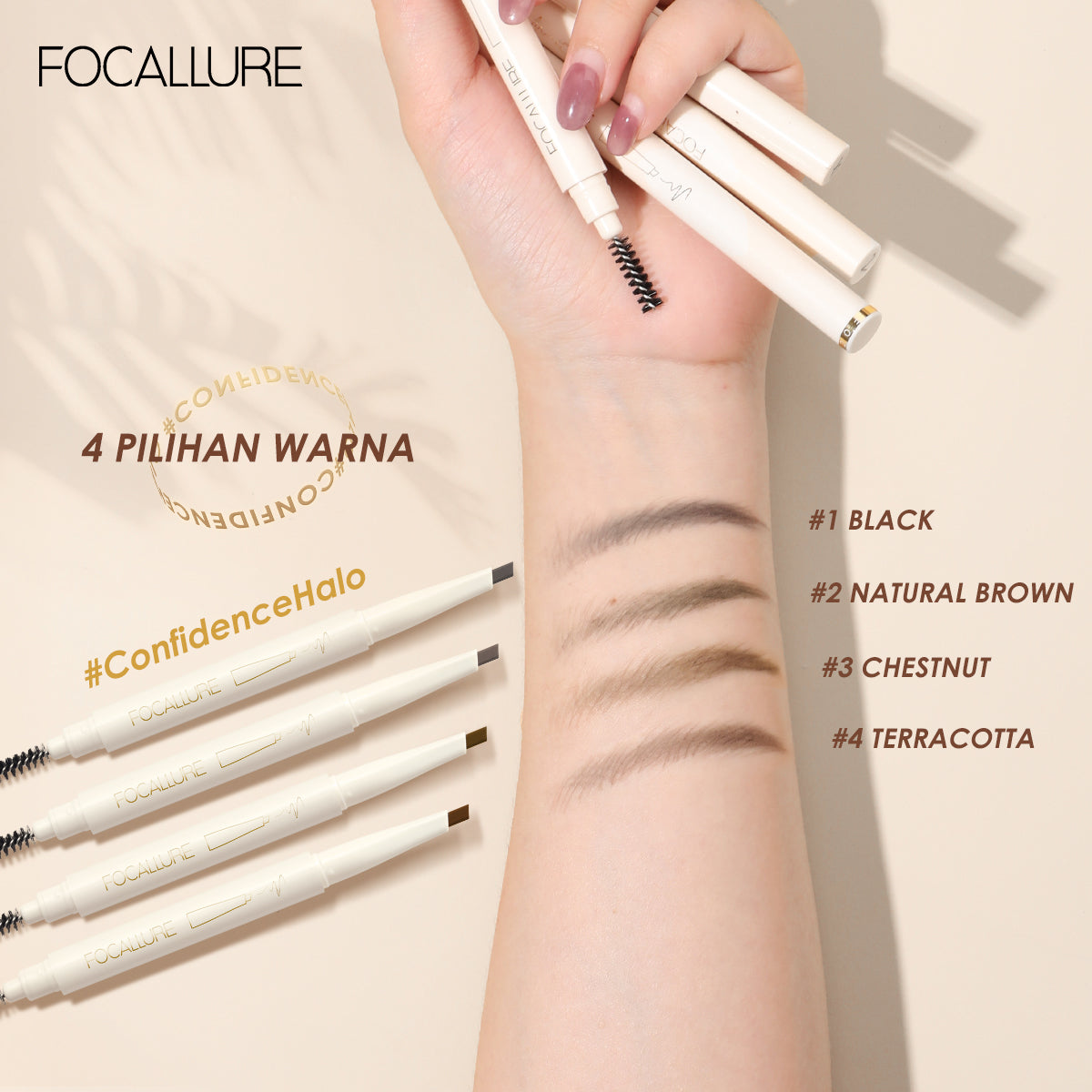 Focallure Silky Shaping Eyebrow Pencil FA202 #1