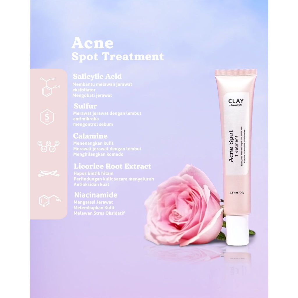 Clay Botanicals Acne Spot Treatment | 30 g