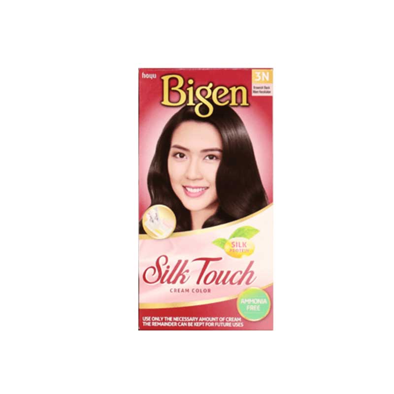 Bigen Silk Touch Cream Color 3N Brownish Black | 20g