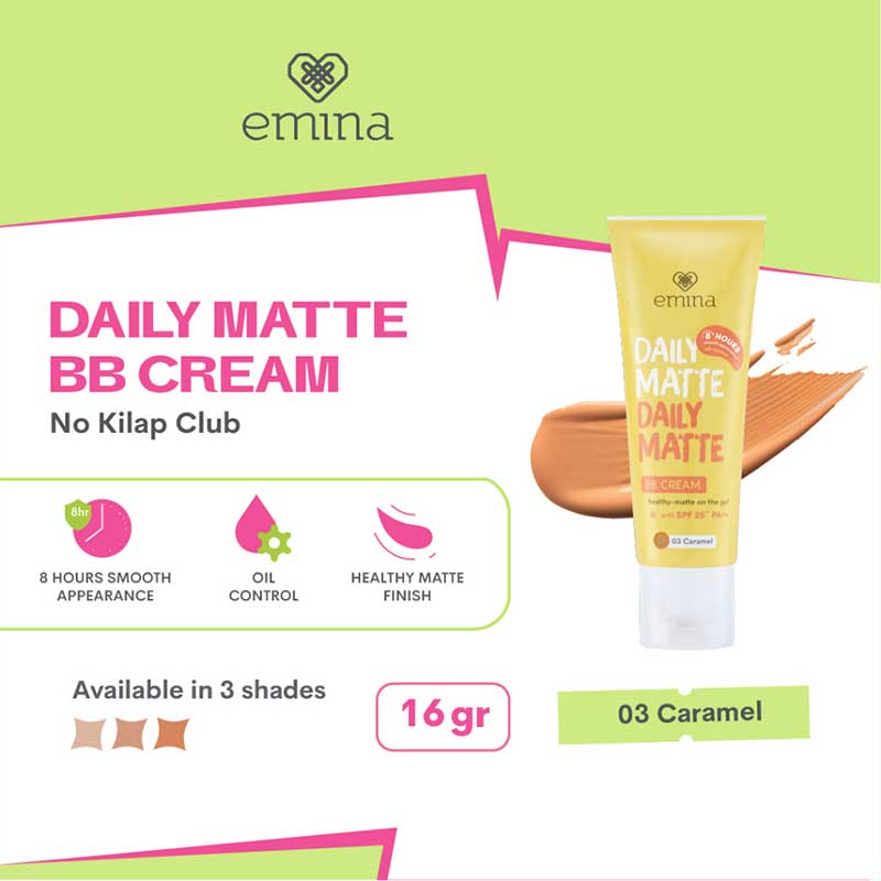 EMINA Daily Matte BB Cream - 03 Caramel | 16 gr