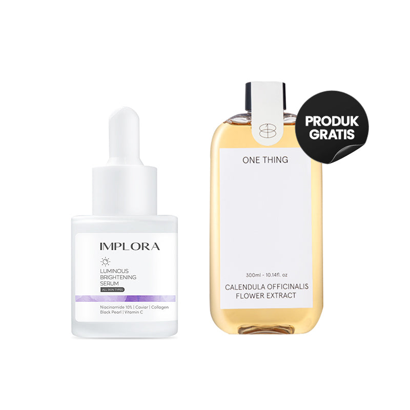 Combo 1+1 Implora Luminous Brightening Serum + One Thing Calendula Officinalis Flower Extract | 150 ml