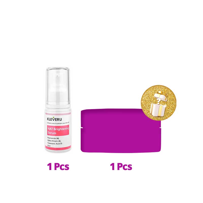 COMBO 1+1 Kleveru NAT Brightening Serum 20 ml Free Mystery Box