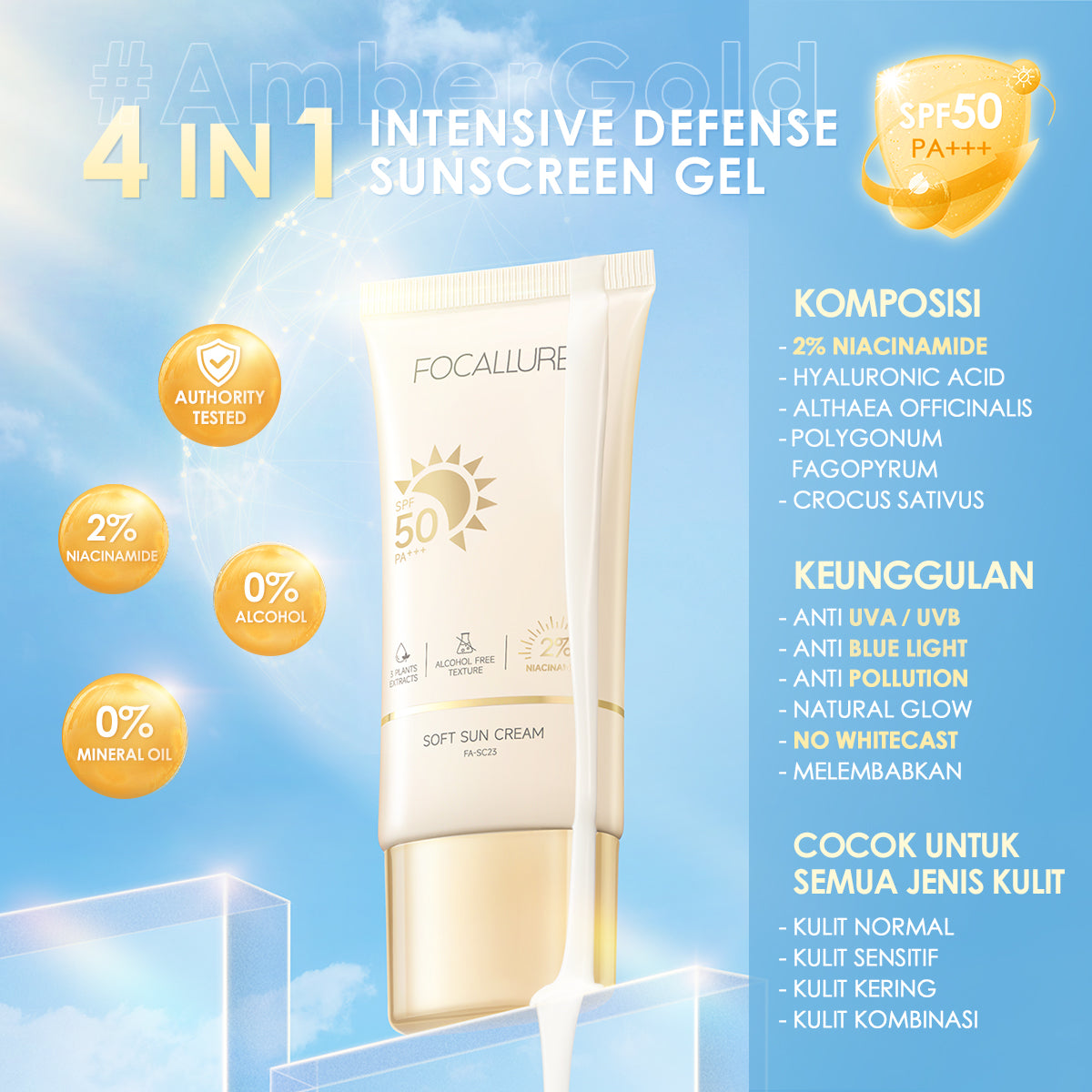 FOCALLURE SOFT SUN CREAM FA-SC23