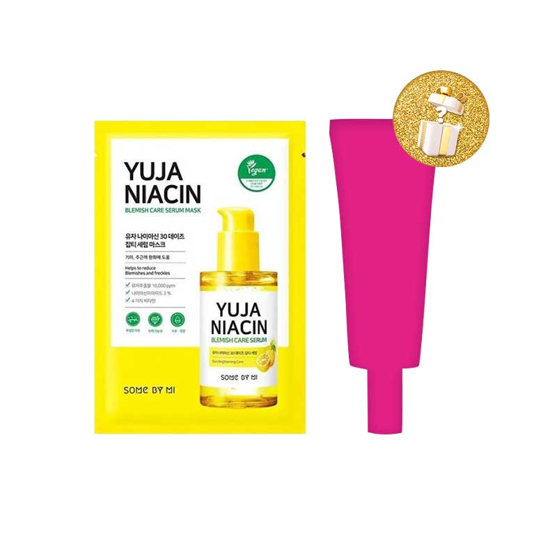 [Combo 1+1] Some By Mi Yuja Niacin 30 Days Blemish Care Serum Mask Free Mystery Box