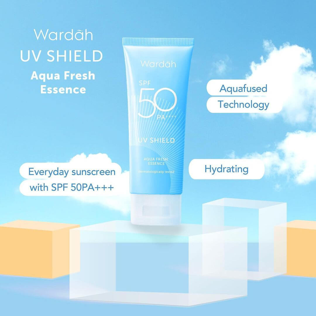 Wardah UV Shield Aqua Fresh Essence SPF 50 | 30 ml