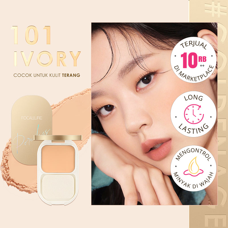 Focallure Lasting Poreless Compact Powder FA206 - 101