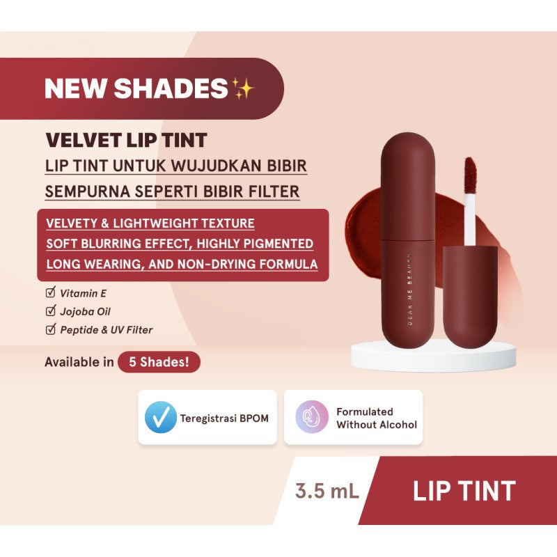 Dear Me Beauty Velvet Lip Tint - Dear Niki (Warm Nude Brown)