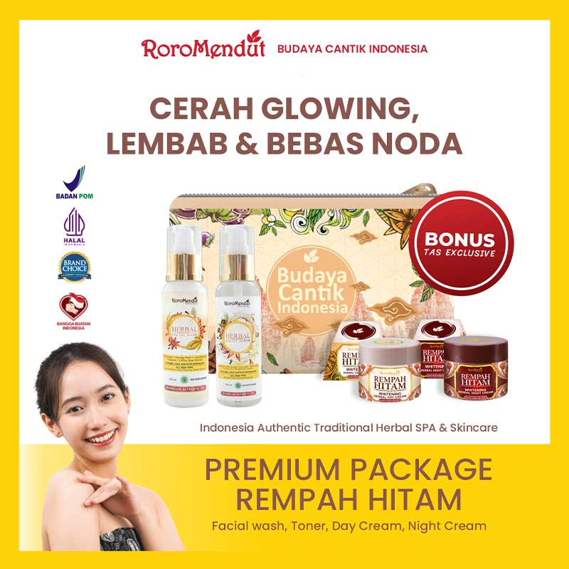 Roro Mendut Rempah Hitam Whitening Premium Package | 405 g