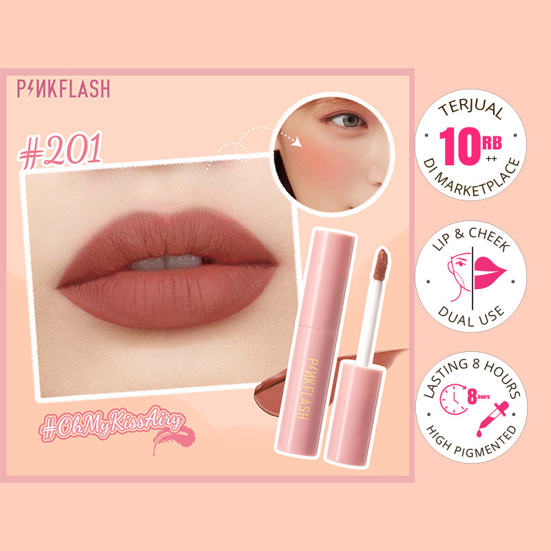 Pinkflash M01 Lip & Cheek Duo Matte Tint - #201 | 30 ml