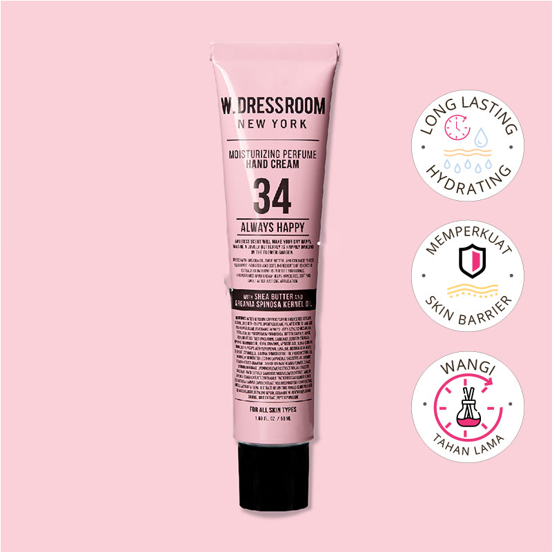 WDressroom Hand Cream No. 34 Always Happy - Perfumed Lotion | 50 ml