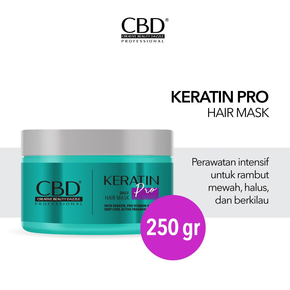 CBD Keratin Pro Daily Use Hair Mask | 250g