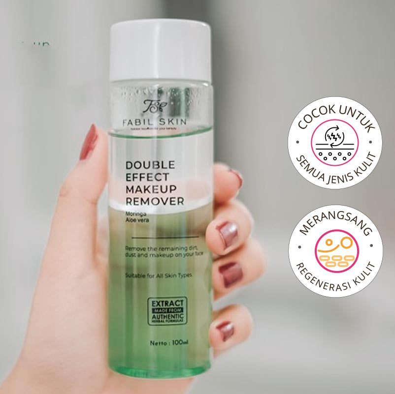 FABIL Double Effect Makeup Remover with Moringa & Aloe Vera 100ml