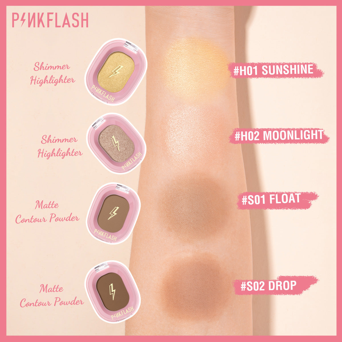 [Mega Combo] Pinkflash Face Make-Up Set + Free Gift