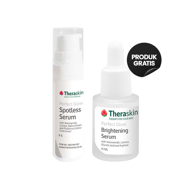 COMBO 1+1 Theraskin Perfect Glow Spotless Serum | 8 ml [FREE GIFT] Theraskin Perfect Glow Brightening Serum | 5m