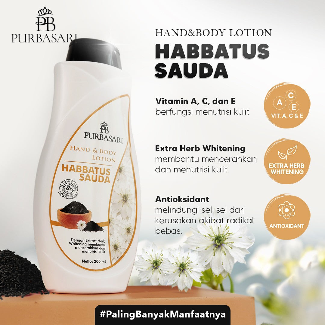 Purbasari Hand & Body Lotion Habbatussauda | 100 ml