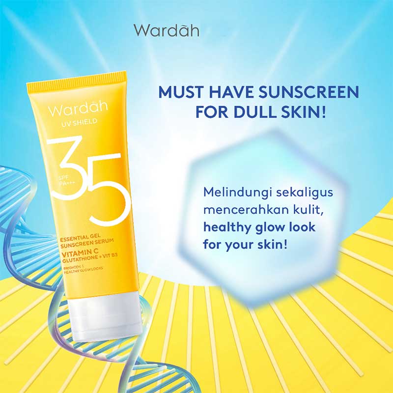 WARDAH UV Shield Essential Gel Sunscreen Serum SPF 35 PA+++ | 40 ml