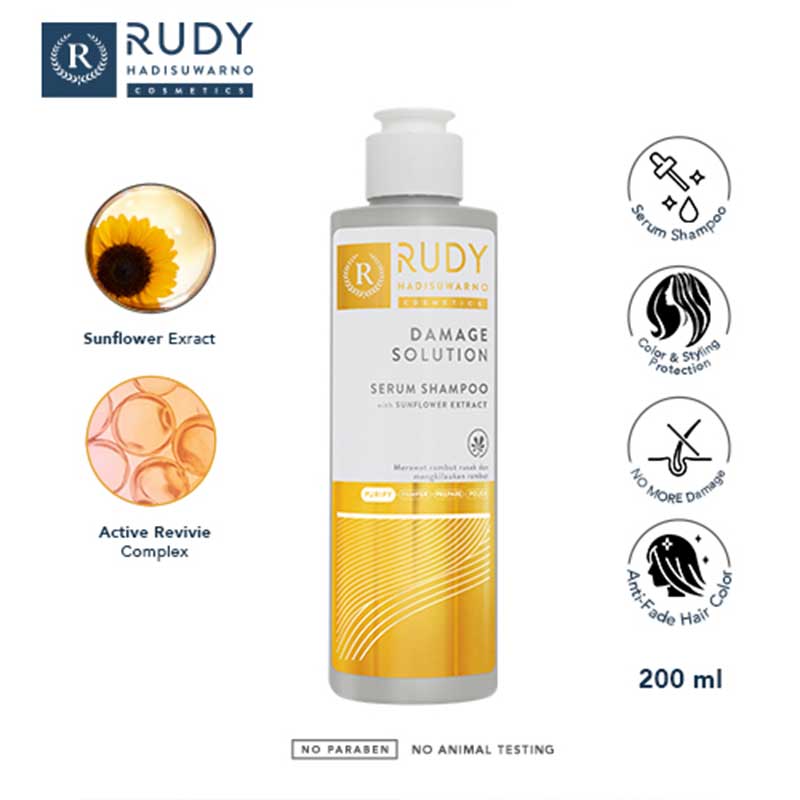 RUDY HADISUWARNO DAMAGE SOLUTION SERUM SHAMPOO | 200 ml